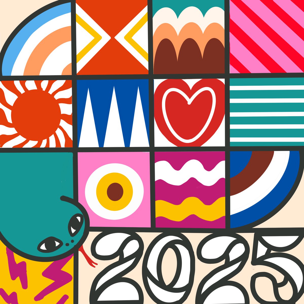 お久しぶりです
今年は、自分の気持ちを大切に
とにかく作ります

#年賀状　
#イラスト #illustrator