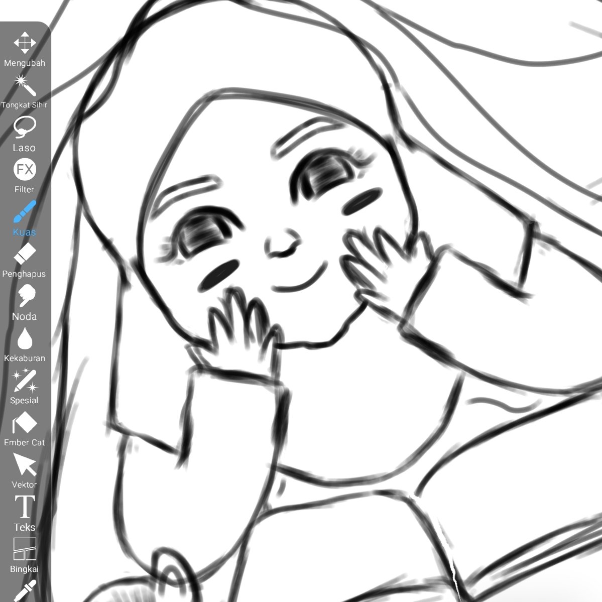 DhaniaDavis's tweet photo. Balik lagi ke Ibis..?? iya.. hipaint brush nya blm banyak. Esmosi juga pakeknya 😵‍💫 dari pada abis gambar malah gw jambakin orang🤣 manusia tempatnya galau,, abis bikin sketsa ok.. ok.. lucuk.. 😍
Tapii... pas pewarnaan loh kok cakepan sketsa sama finishing nya 😭 Dahlahh.. 🫠😮‍💨 https://t.co/MdT73mY8PJ