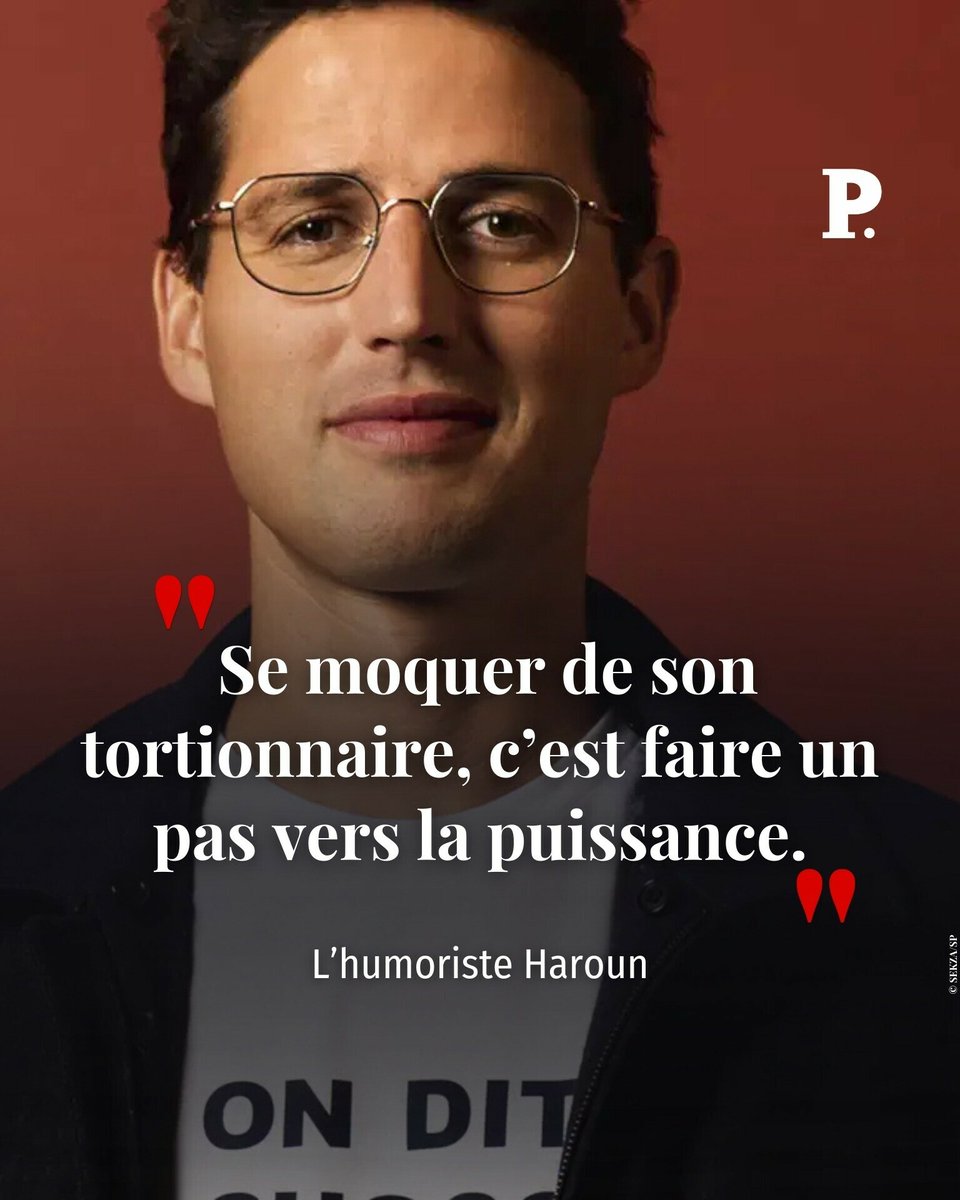 L’humoriste Haroun ne s’interdit aucun sujet et traque le ridicule dans toutes les situations. Une façon pour lui de donner de la force face à la tragédie ➡️ l.lepoint.fr/Nxx