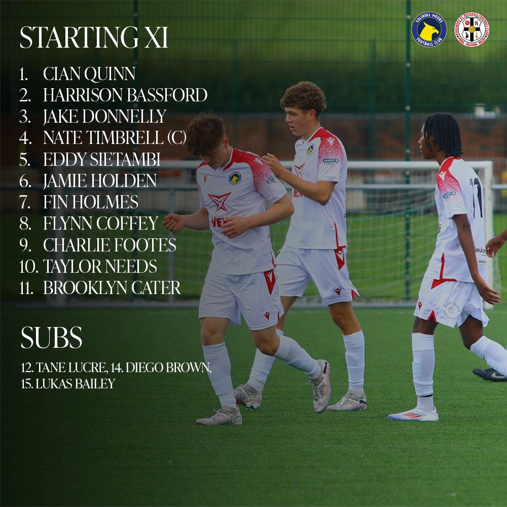 How we shape-up for this afternoon's match against Boldmere 👊