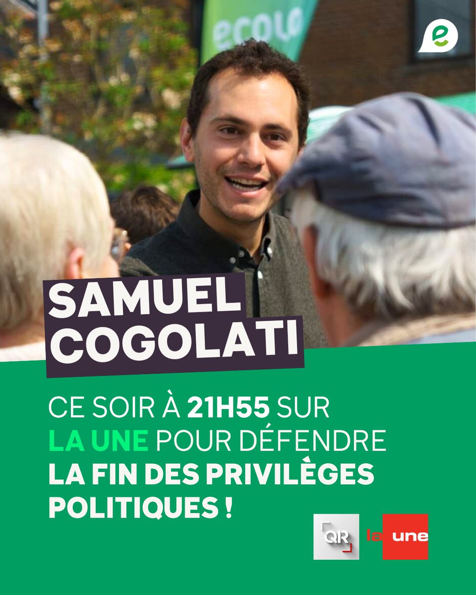 Ecolo (@ecolo) on Twitter photo đ Notre coprĂ©sident <a href="/SamuelCogolati/">Samuel Cogolati</a> sera ce soir Ă 21h55 sur La Une dans lâĂ©mission QR le dĂ©bat pour dĂ©fendre la rĂ©duction du salaire des politiques et la fin du cumul des mandats !
đ¶ Les Ă©lus sont payĂ©s avec lâargent des citoyen·nes, il doit ĂȘtre bien utilisĂ©. đ Notre coprĂ©sident <a href="/SamuelCogolati/">Samuel Cogolati</a> sera ce soir Ă 21h55 sur La Une dans lâĂ©mission QR le dĂ©bat pour dĂ©fendre la rĂ©duction du salaire des politiques et la fin du cumul des mandats !
đ¶ Les Ă©lus sont payĂ©s avec lâargent des citoyen·nes, il doit ĂȘtre bien utilisĂ©.