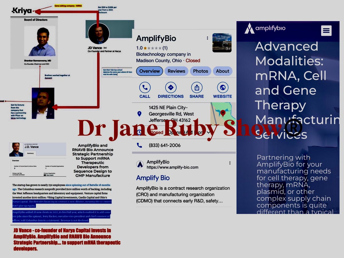 <a href="/edgeofportland/">MC24</a> <a href="/realTrumpNewsX/">Donald J. Trump News</a> @JDVanceNewsX Where are you appealing to Vivek and Vance?? they are part of this nightmare and they own companies that are making millions of doses of the self amplifying biological weapon mRNA shots