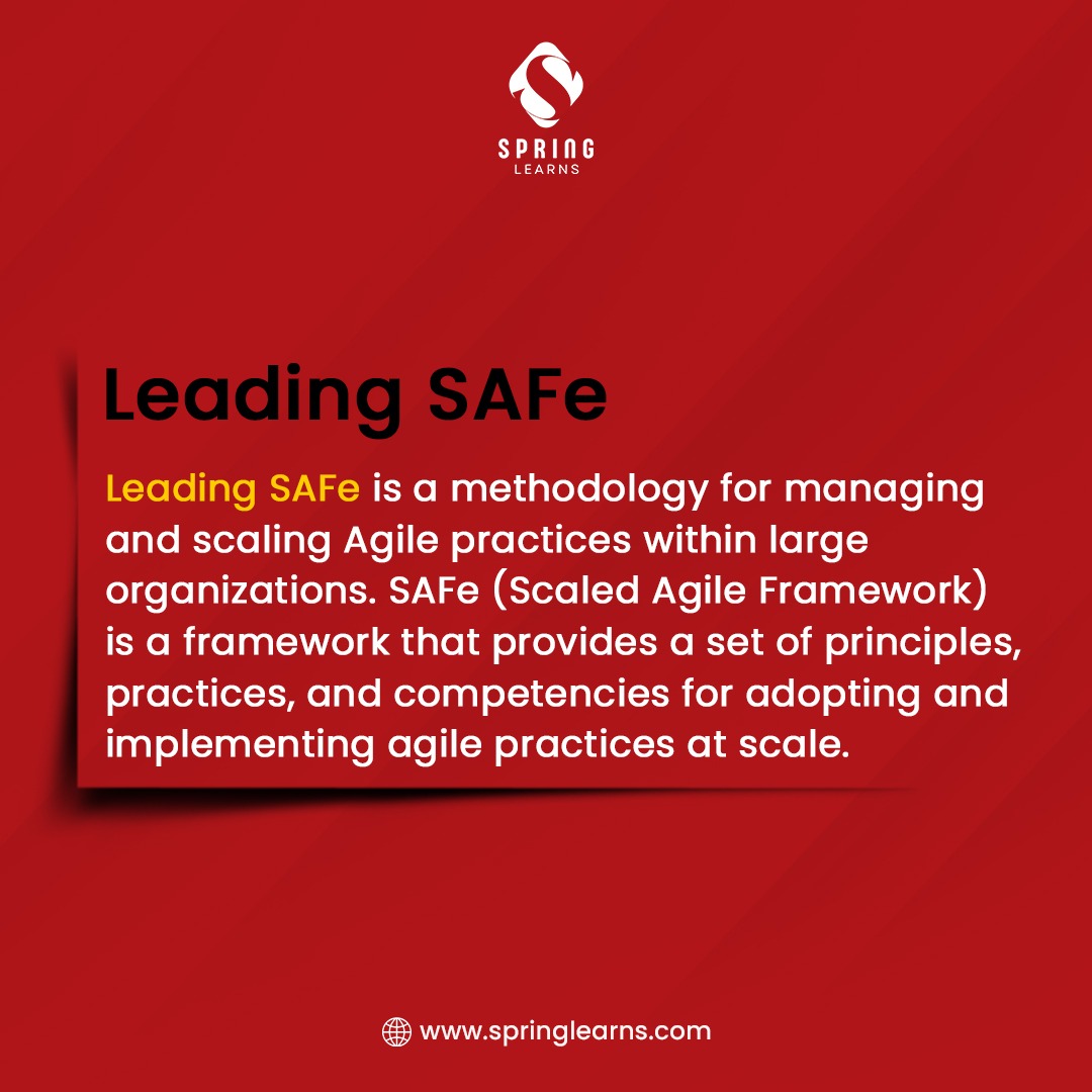 spring_learns's tweet image. Take the lead in scaling agile practices with the Leading SAFe methodology! 

Master the principles and competencies to manage large-scale agile projects effectively.

#leadingsafe #scaledagileframework #agileleadership #projectmanagementtraining #professionaldevelopment