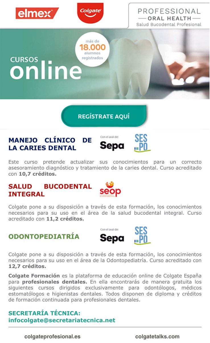 Formación #online para #profesionales de la #odontología a través de <a href="/Colgate/">Colgate Smile</a> #Formación