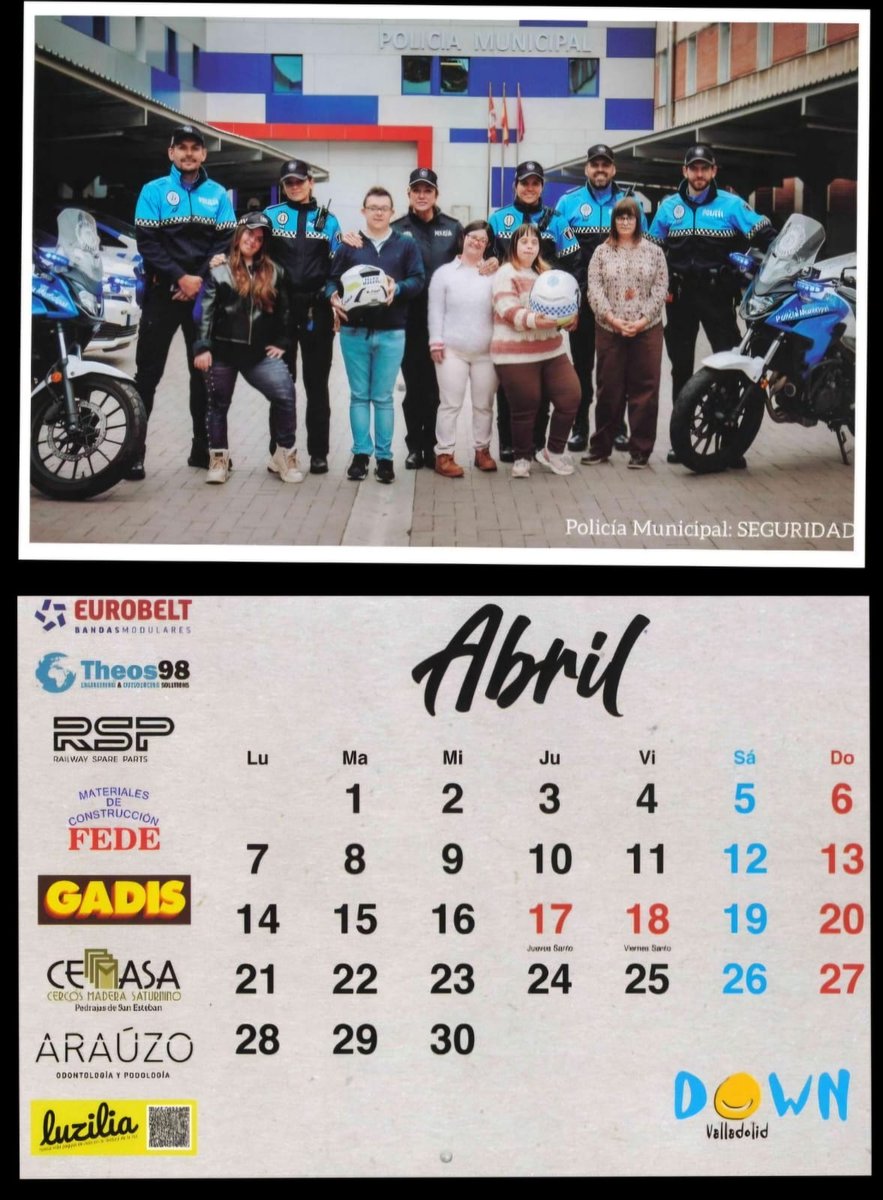 Hemos estado en la presentación del calendario solidario <a href="/DownValladolid/">Down Valladolid</a> 
¡Nos unimos a esta causa con orgullo!
#Inclusión 
#Solidaridad