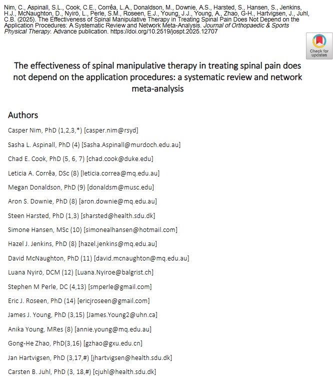 Very important paper from some of the leading manual therapy research scientists. Just out in JOSPT. jospt.org/doi/10.2519/jo…