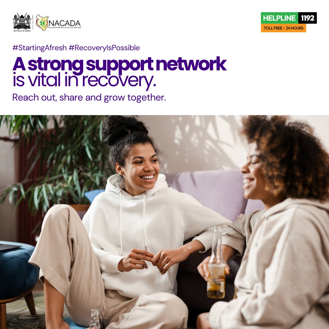 NACADAKenya's tweet image. Addiction is a family and community issue

#RecoveryIsPossible #StartingAfresh