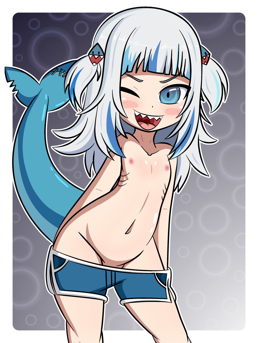 Gawr Gura in just shorts 🦈🩳

#gawrt #gawrgura #HololiveEN