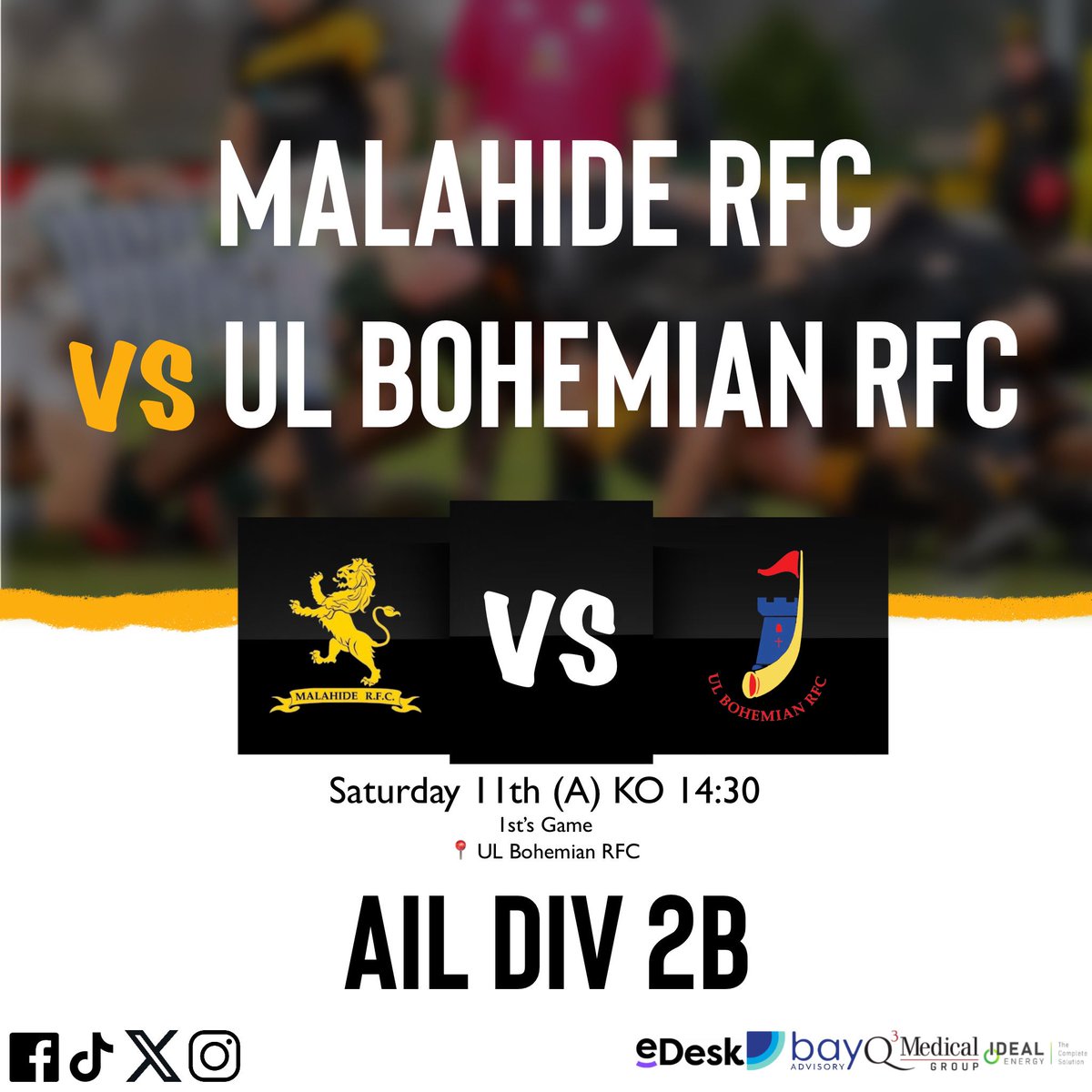 malahiderfc's tweet photo. ๐Packed weekend of rugby both Home and Away!
๐ฅBest of luck to all of our teams!
#metroleague #aildiv2b #mrfc #malahiderfc https://t.co/qJcxfzjEtA