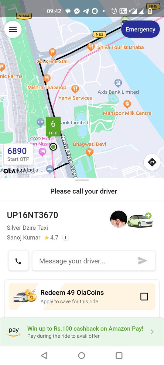 SumitPrasad43's tweet photo. @ola No way to connect with them. The support page doesn't open. Booked a cab in the https://t.co/8MLyD5F3na still showing CAB arriving. Unable to cancel as 60/- Rs. charge  would be levied. Cannot book another ride. @Olacabs @ola_supports is that your customer support? https://t.co/TPtQDBb726