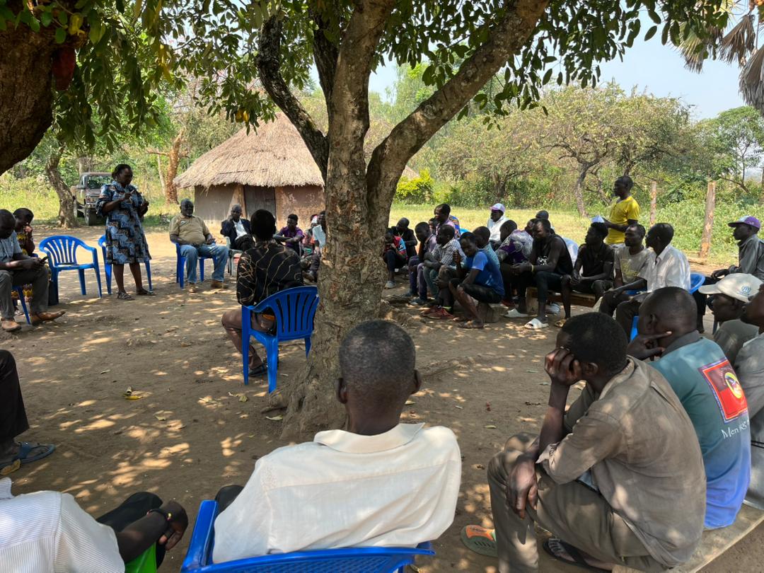 LEMU is conducting a community follow up meeting to resolve grievances over a community resource (rock) in Pakiri village, Amuru sub-county, Amuru district. This is just one of LEMU's efforts towards addressing dispossession among communities in Uganda. 
#LandRightsAdvocacy