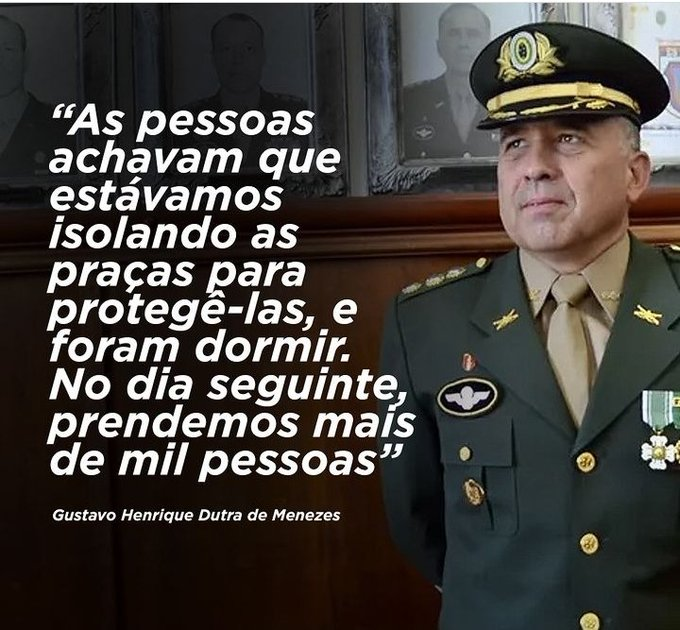 RafaelFontana's tweet photo. 08 DE JANEIRO - Memórias
O ponto mais baixo de toda a história das Forças Armadas do Brasil. https://t.co/Vh7vTCa2y2