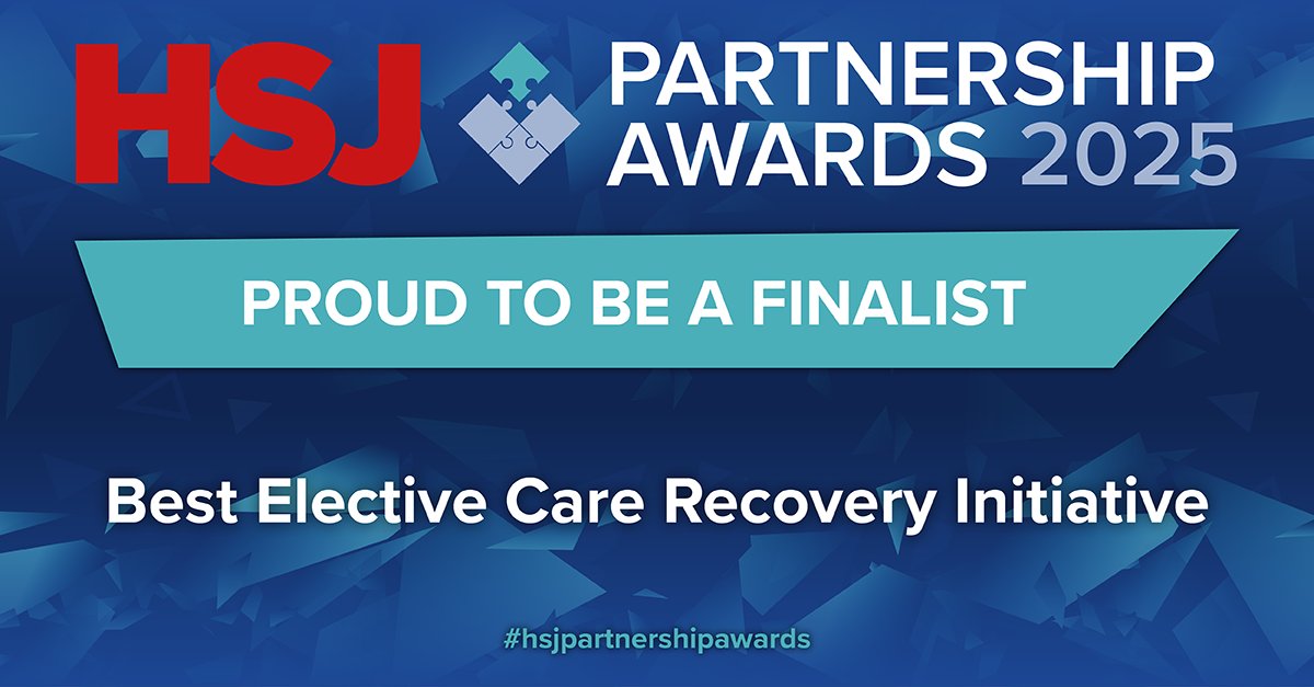 🌟 We are proud to share that we’ve been shortlisted for the Best Elective Care Recovery Initiative at the HSJ Partnership Awards 2025 for our collaborative work with Guy's and St Thomas'​ NHS Foundation Trust (GSTT).

This project addressed a backlog of over 700,000 open patient