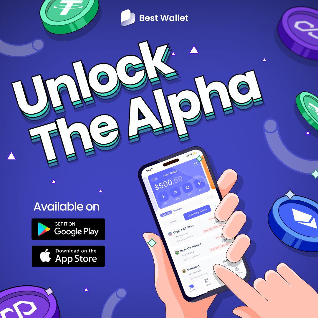 🔥 Discover the next big crypto projects! 🔥 Best Wallet gives you  real-time insights, so you can explore and act early on opportunities that  matter. 🚀 Download Now! 📲 https://t.co/he5kzraFJw