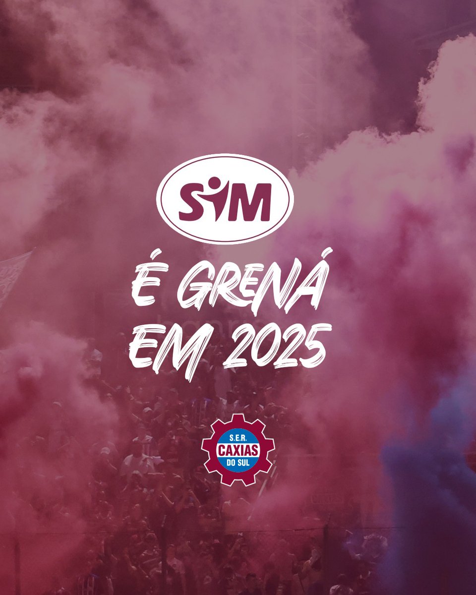 sercaxias's tweet photo. 👀 A SIM inicia mais um ano jogando junto com o torcedor grená e com a S.E.R Caxias! 🇳🇱

A maior rede de postos de combustíveis e lojas de conveniência do Brasil é grená em 2025!

Seguimos JUNTOS! 🤝🏻

#SIMrededepostos #sercaxias #grenádopovo https://t.co/m14zBIrOyT