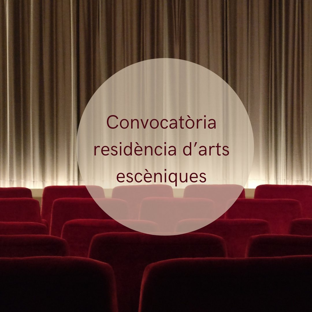 📣📣 Atenció companyies!!

Estrenem l'any obrint una #convocatòria de Residència d'arts escèniques. 

📅TERMINI: del 8 al 19 de gener (ambdues dates incloses)

ℹ️BASES:  farinera.org/convocatoria-d…...