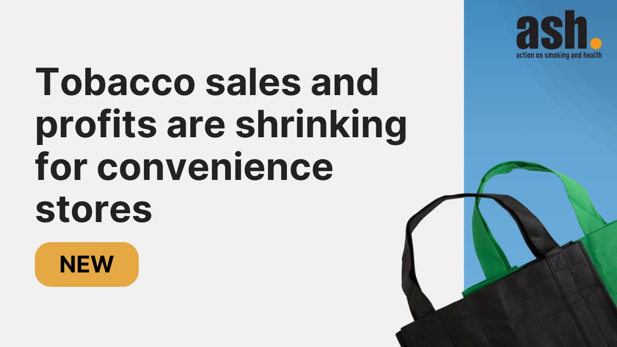 ASH (@ashorguk) on Twitter photo New research from <a href="/EdinburghUni/">The University of Edinburgh</a> shows tobacco sales in small stores are down nearly 40% compared to a decade ago, while vape sales are increasing.
Hereās what this means for public health and retailers.š§µ New research from <a href="/EdinburghUni/">The University of Edinburgh</a> shows tobacco sales in small stores are down nearly 40% compared to a decade ago, while vape sales are increasing.
Hereās what this means for public health and retailers.š§µ