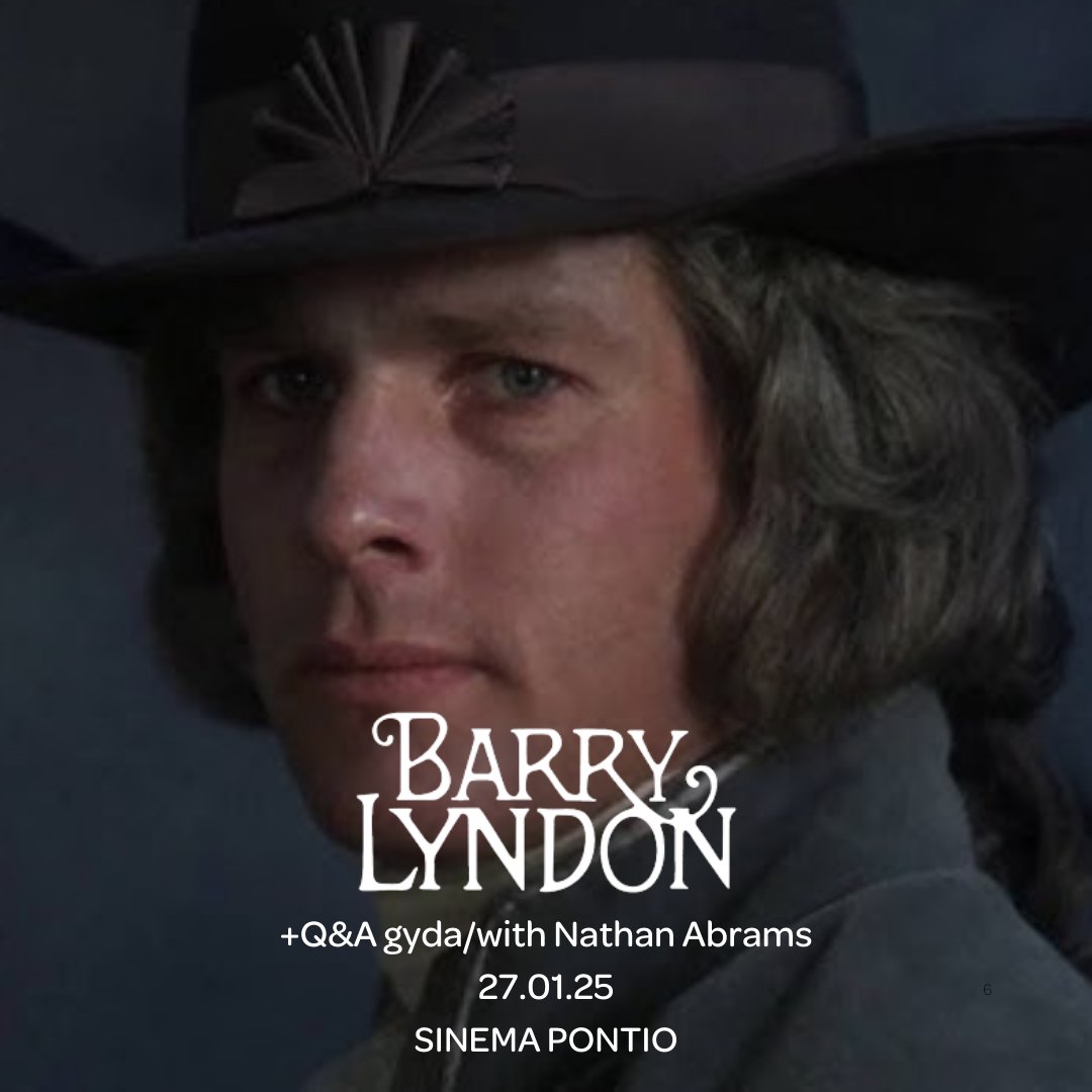 Sinema Pontio (@sinemapontio) on Twitter photo "Nobody does Kubrick better than Bangor"
Join us for a special 50th-anniversary screening of Stanley Kubrick's Barry Lyndon.
Before the screening, <a href="/svejky/">tristan</a> will chat with <a href="/ndabrams/">Nathan Abrams</a>, co-author of Kubrick: An Odyssey, which is now available in paperback.
🎟️pontio.co.uk "Nobody does Kubrick better than Bangor"
Join us for a special 50th-anniversary screening of Stanley Kubrick's Barry Lyndon.
Before the screening, <a href="/svejky/">tristan</a> will chat with <a href="/ndabrams/">Nathan Abrams</a>, co-author of Kubrick: An Odyssey, which is now available in paperback.
🎟️pontio.co.uk