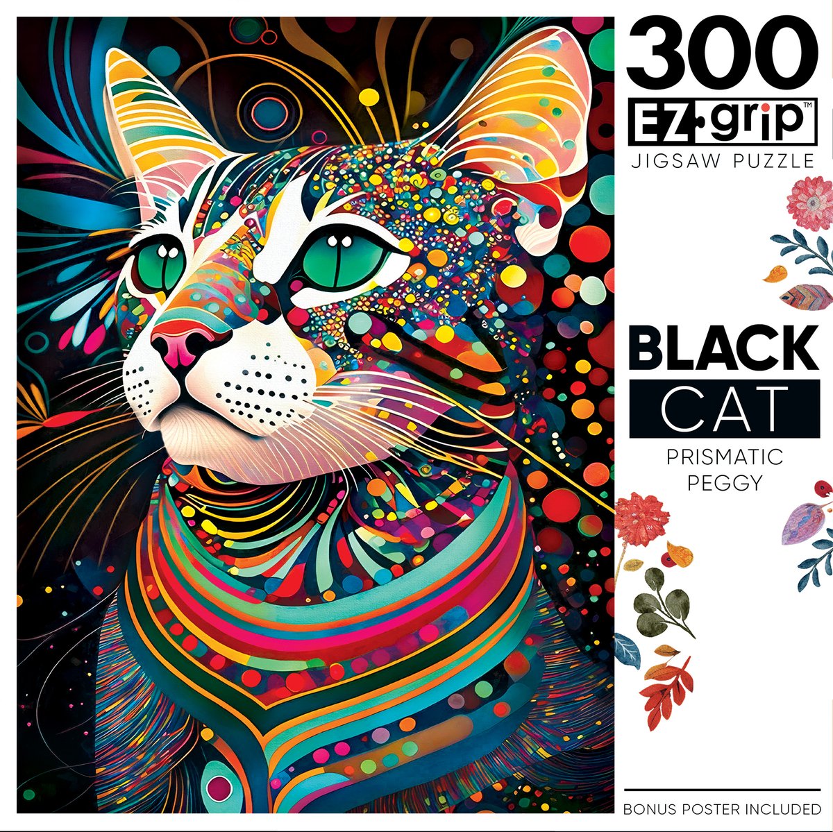 😿Can you help us? We're looking for a new home for our black cat Peggy...  
Comment down below if you'd take sweet little Miss Prismatic Peggy home with you today 🐱 
🐈 Black Cats - Prismatic Peggy 300 Piece EZ Grip Jigsaw Puzzle
😻 Shop our BRAND NEW Black Cats collection,