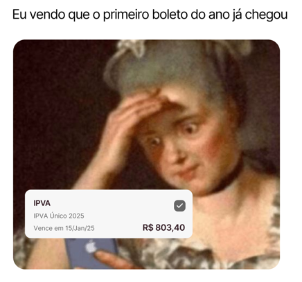 usezapay's tweet photo. Alô, Errejota! Mais alguém aí no desespero? 🫣
A solução tá no app da Zapay: parcela seus débitos em até 12x e ainda quita as multas junto!
#IPVA2025 #DetranRJ https://t.co/3PAdbo7vU2