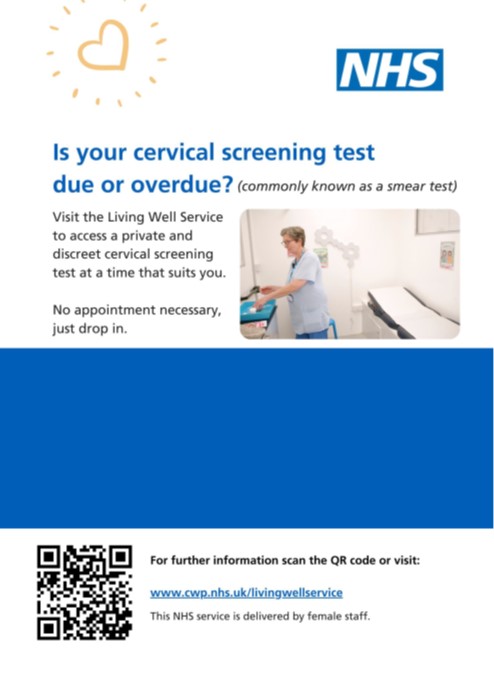New Mobile Cervical Screening Service in Liverpool! 🚍

The Living Well Bus offers drop-in appointments for those who’ve missed tests. Cervical screening detects HPV early, saving lives. Quick (5 mins!) and you can bring someone for support.