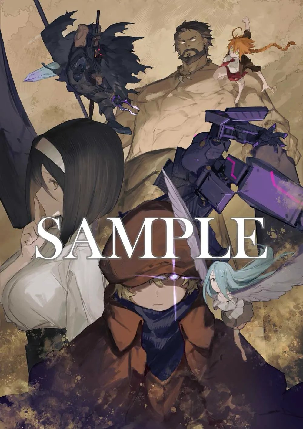 ロシデレB2半裁キャラクターポスター　アニメ描き下ろしA3クリアポスター　4本 夕方の部の特典付指定席を購入するともらえるA3クリアポスター