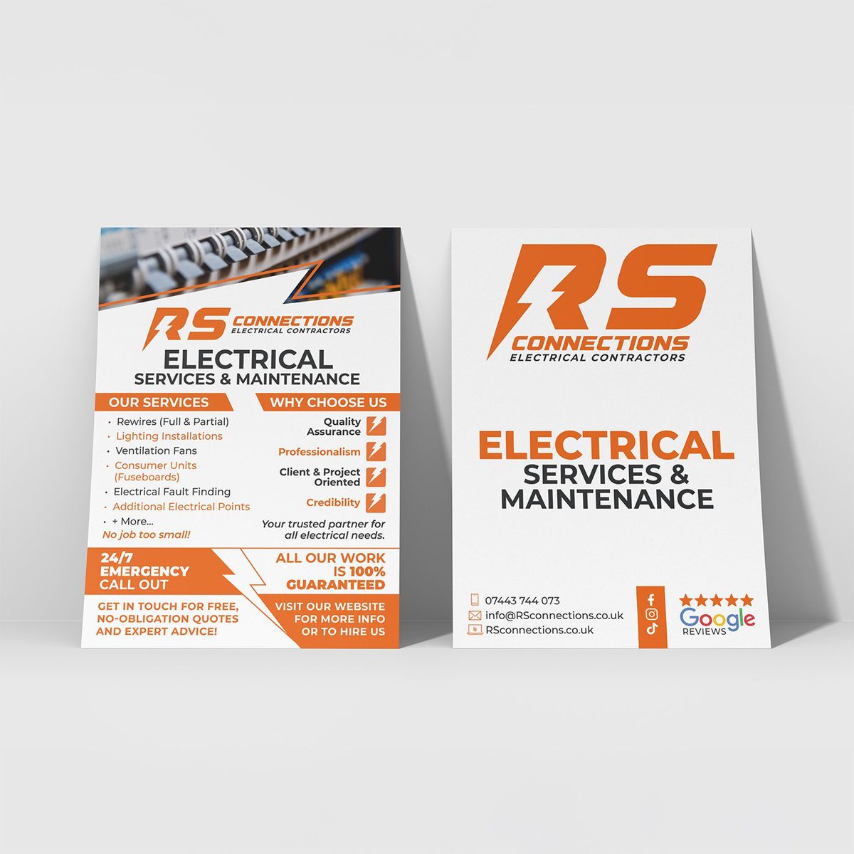 EyetoothDesign's tweet image. Stand out with striking design!

These bold flyers for RS Connections show how great design can make a business shine. Need flyers, logos, or branding that gets noticed?

Let’s create something amazing: 
buff.ly/4abgo9t

#flyerdesign #leafletdesigner #graphicdesigner