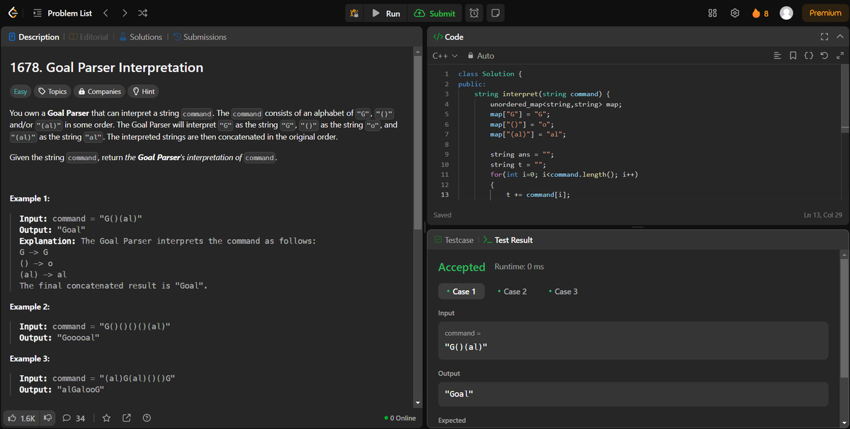 arav_mahind's tweet image. #Day28 of #30daysProductivityChallenge 
       
-- 📍Solved string &amp;amp; array related questions 
-- 💻Leetcode 
     - 3042. Count Prefix and Suffix Pairs I 
     - 1678. Goal Parser Interpretation 
     - 347. Top K Frequent Elements 

#buildinpublic #DSA #LeetCode #ProblemSolving