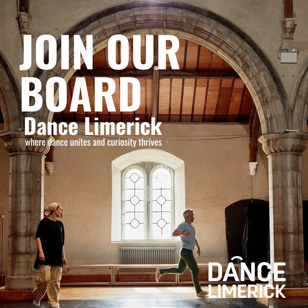 Deadline closing soon

If you would like to contribute to the community and the arts scene in Ireland by joining the Board of Directors at Dance Limerick, please send us your application by 12 noon, January 13 2025.

Go to dancelimerick.ie/news/join-our-…