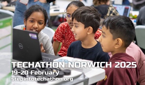 Techathon 19-20 Feb 2025 (@youthtechathon) on Twitter photo HNY<a href="/SyncNorwich/">SyncNorwich</a> folks! Question:Know young people who love #tech & #code? Grab one of the few remaining tickets for Techathon 2025 #Norwich, here: stepintotechathon.org. Only £10 for 2days inc lunch 😀Prizes for best solutions to sponsors’ real world challenges 🚀🤩 HNY<a href="/SyncNorwich/">SyncNorwich</a> folks! Question:Know young people who love #tech & #code? Grab one of the few remaining tickets for Techathon 2025 #Norwich, here: stepintotechathon.org. Only £10 for 2days inc lunch 😀Prizes for best solutions to sponsors’ real world challenges 🚀🤩