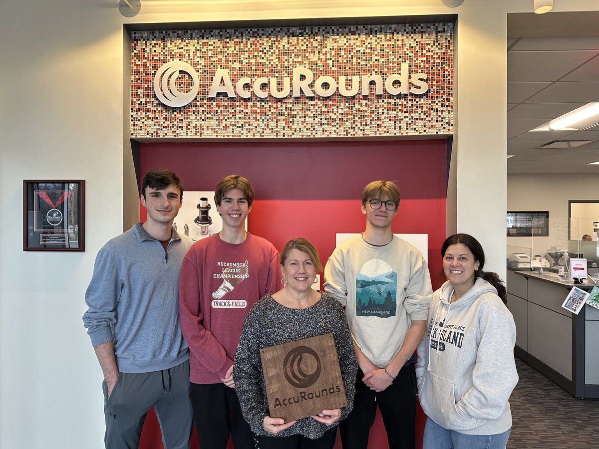 We were honored to have a few seniors from North Attleborough HS stop by &amp; share their thoughtful recognition. Your kind words mean the world &amp; we’re excited to display this in our conference room as a daily reminder of the impact we make together. #ThankYou #SchoolPartnerships