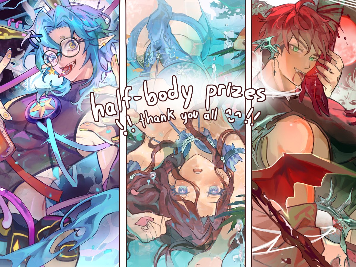 I have done all the half-body illust prizes🎁!!

Leak: For the upcoming Lunar New Year event, I will draw Snake 🐍Vtubers wearing traditional Chinese/Vietnamese clothes (It's my home country 🥰)

I still need 2 more 🐍 Vtubers, any volunteers?