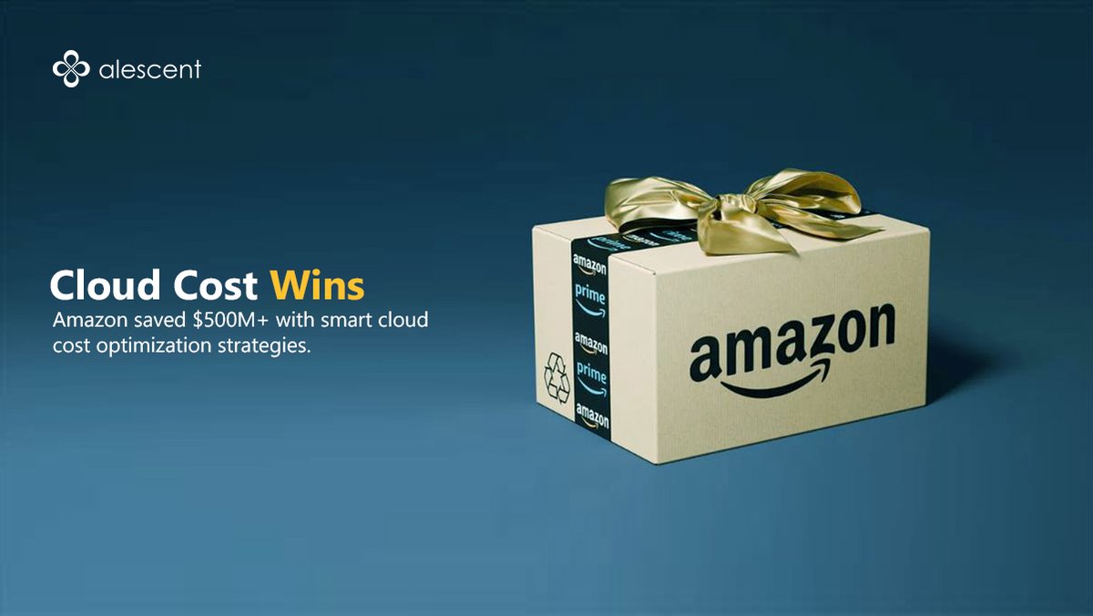 Alescent's tweet image. Amazon saved $500M+ on cloud costs by optimizing with EC2 RIs, Savings Plans &amp;amp; real-time monitoring. Smart cloud strategy = big savings!

#CloudOptimization #AWS