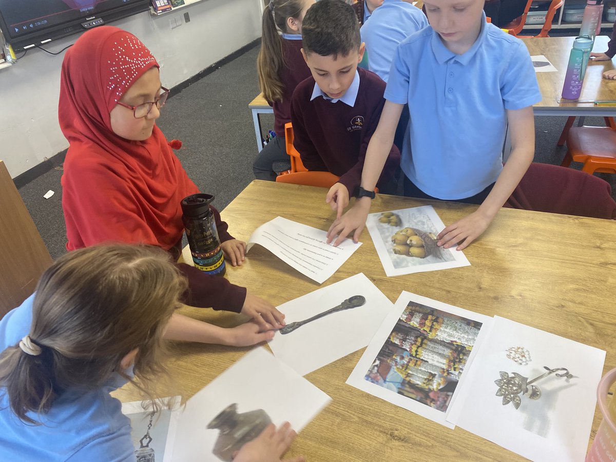 In RE Y4 have been looking at how Hindu families in Britain show their faith through Puja. They have matched items used in Puja to their usage. 🕉️🪷#learnlovinggrowing
