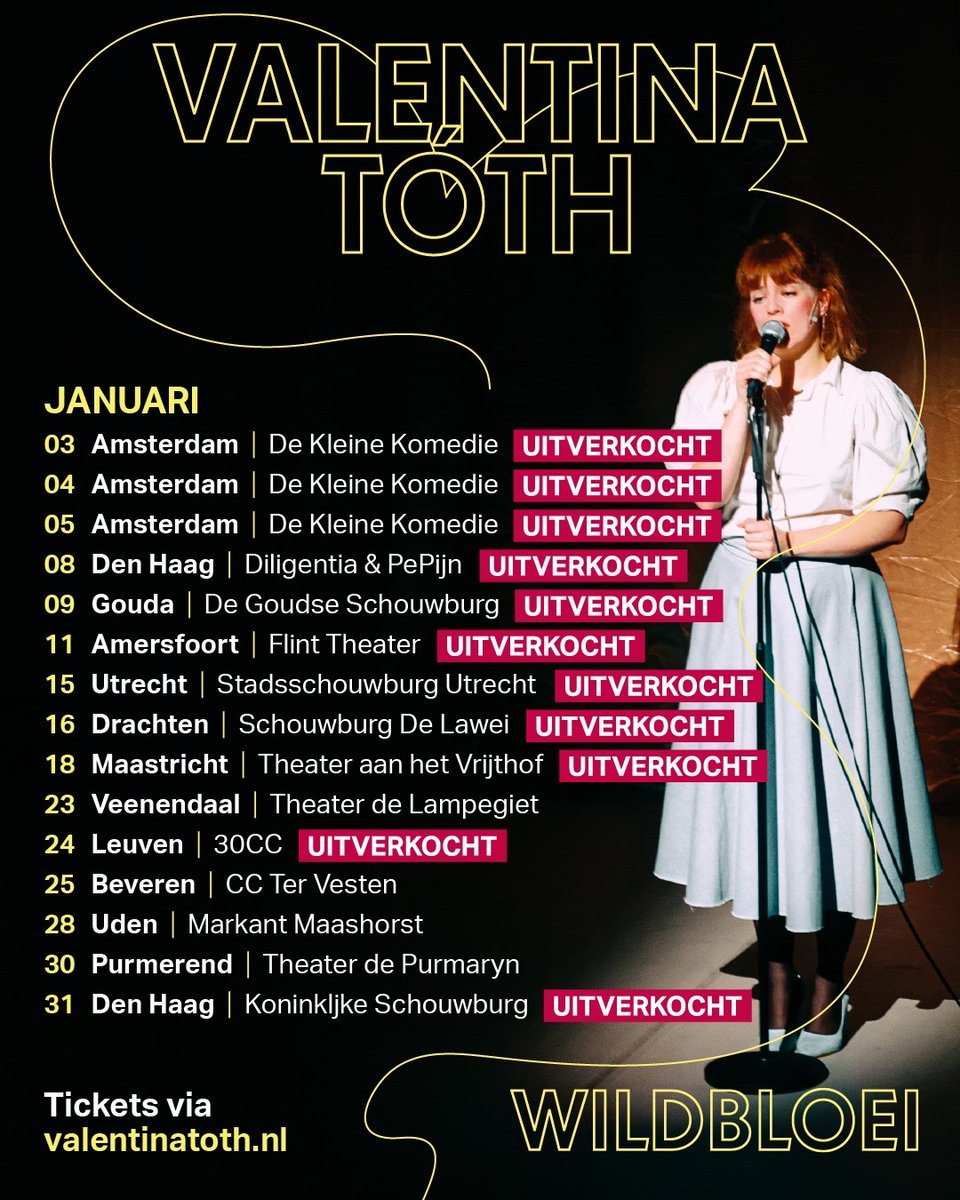 Nieuwe maand, nieuwe speellijst! Veel voorstellingen zijn uitverkocht, maar her en der zijn er nog kaartjes! Go go go zou ik zeggen ❤️🥰