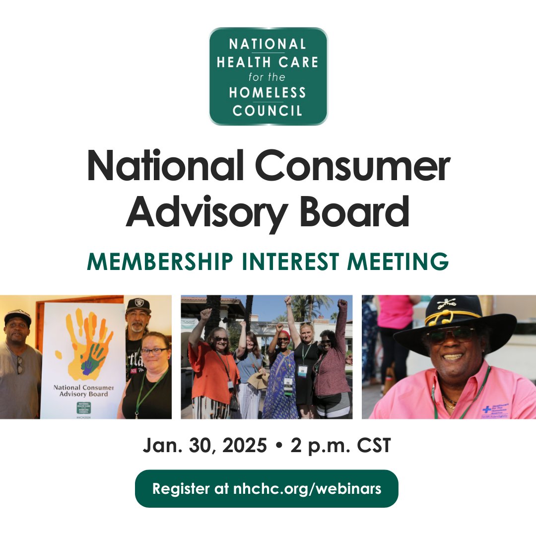 Have you experienced homelessness? Are you looking for an impactful way to advocate for housing and health care justice? Join us Jan. 30 for a virtual NCAB Membership Interest Meeting! nhchc.org/register-now-n…