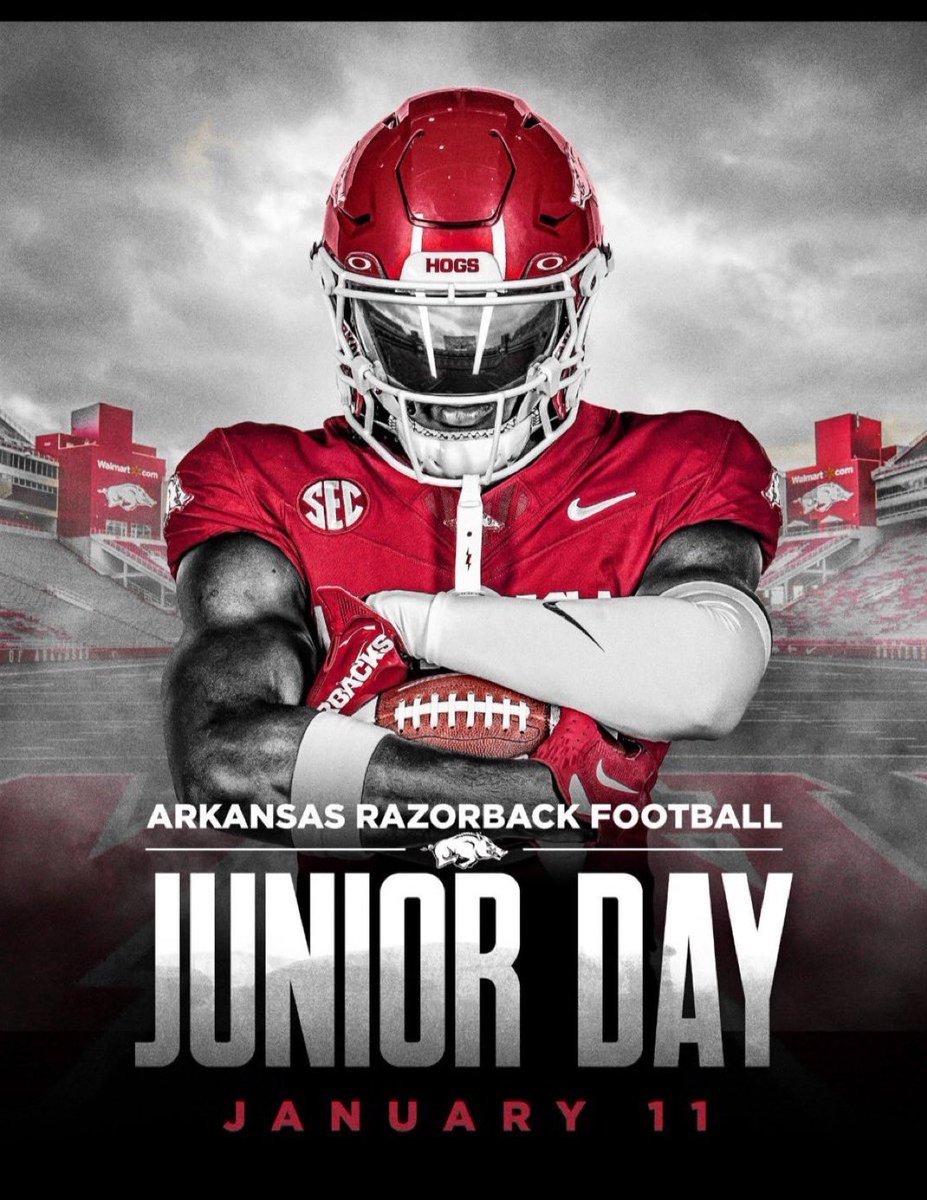 I am super excited to attend Junior day on the hill! Hopefully the weather holds off.  <a href="/SenatorsSN/">Robinson Senator Sports Network</a> <a href="/Senator_Pride/">Robinson_Football</a> <a href="/T_WILL4REAL/">Coach T-Will</a> <a href="/CoachRBolden/">Rodney Bolden II</a> <a href="/ARPrepSports/">Arkansas Prep Sports</a> <a href="/RazorbackFB/">Arkansas Razorback Football</a>