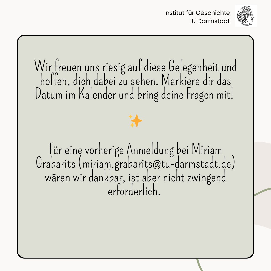 🎉 Einladung zu zwei Gastvorträgen von Dr. Franziska Conrad (Historikerin, Geschichtsdidaktikerin und ehemalige Leiterin des Studienseminars Darmstadt)
am 29.01.2025
#geschichtsdidaktik #institutfürgeschichtedarmstadt