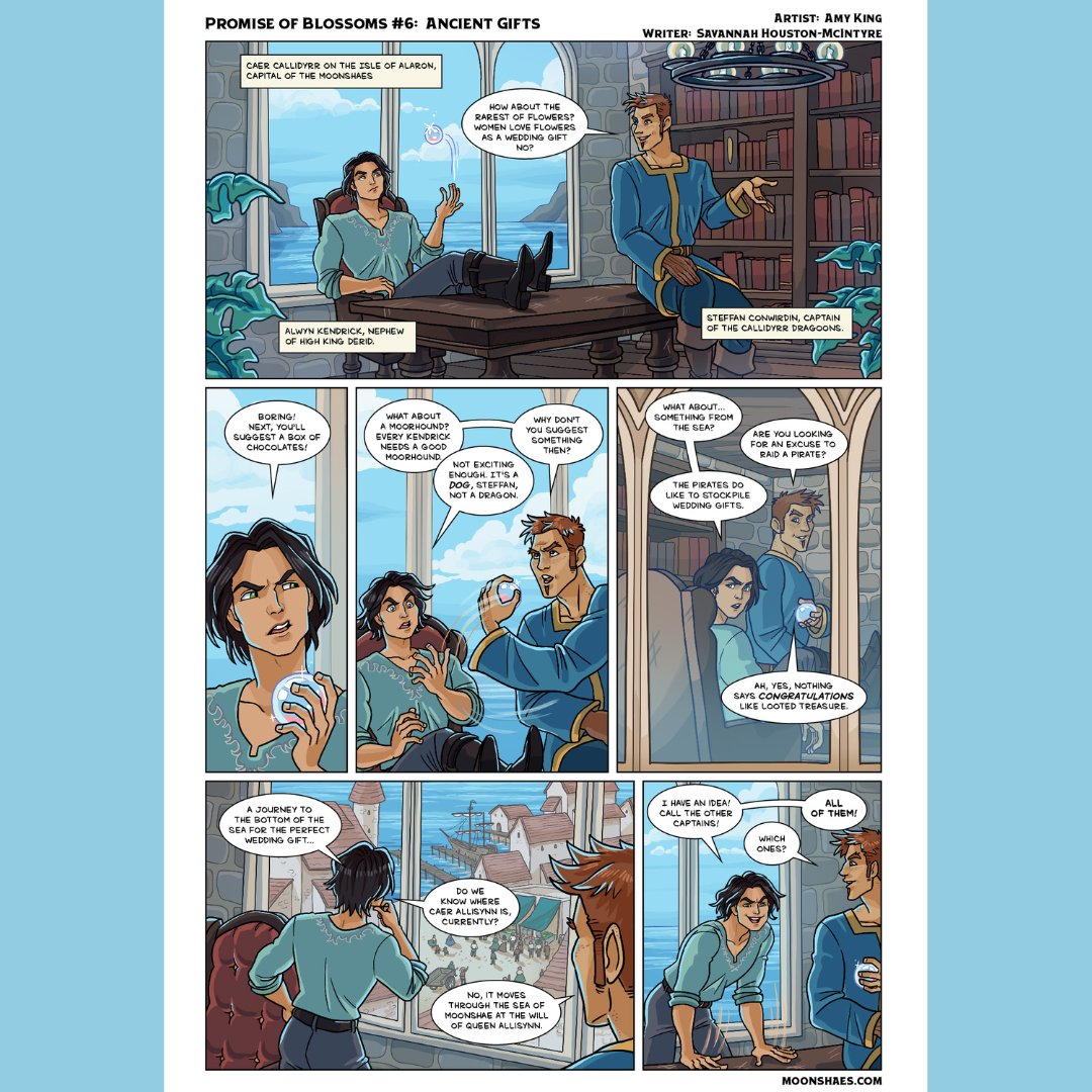 A perfect wedding needs a perfect wedding gift doesn't it? What could possibly go wrong?
Coming soon to <a href="/WinterFantasy/">Winter Fantasy</a> 49 - Promise of Blossoms Moonshae Epic   - "Something Ancient"  
Winter Fantasy Tickets: tabletop.events/conventions/wi…
Comic Artist: <a href="/sephiramy/">King 👑 Amy</a> 
Writer: <a href="/Writersavvy/">Savannah Houston-McIntyre</a>