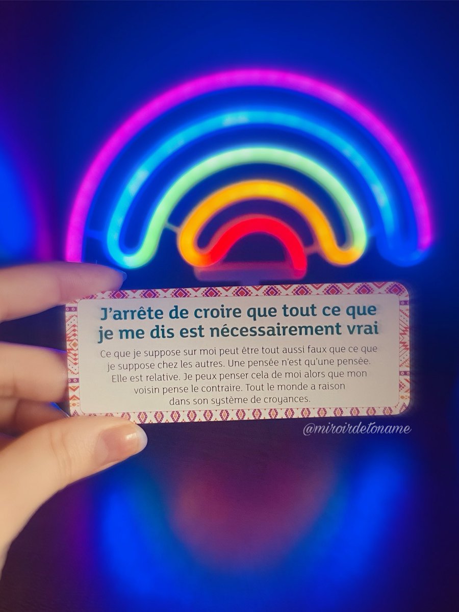 miroirdetoname's tweet photo. La réflexion/le conseil du jour ✨🌙

« J’arrête de croire que tout ce que je me dis est nécessairement vrai » 💭

Que ce post arrive chez celles et ceux qui ont besoin de lire ceci 🙏 https://t.co/zj7T42bwUe