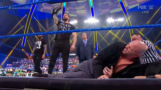 wrestle_hist's tweet photo. 1/8/2021
Adam Pearce won a Gauntlet Match for a future WWE Championship on SmackDown from Tropicana Field in Tampa, Florida.
#WWE #SmackDown #AdamPearce #RomanReigns #TribalChief #HeadOfTheTable #OTC #GauntletMatch https://t.co/NfffIXNMRH