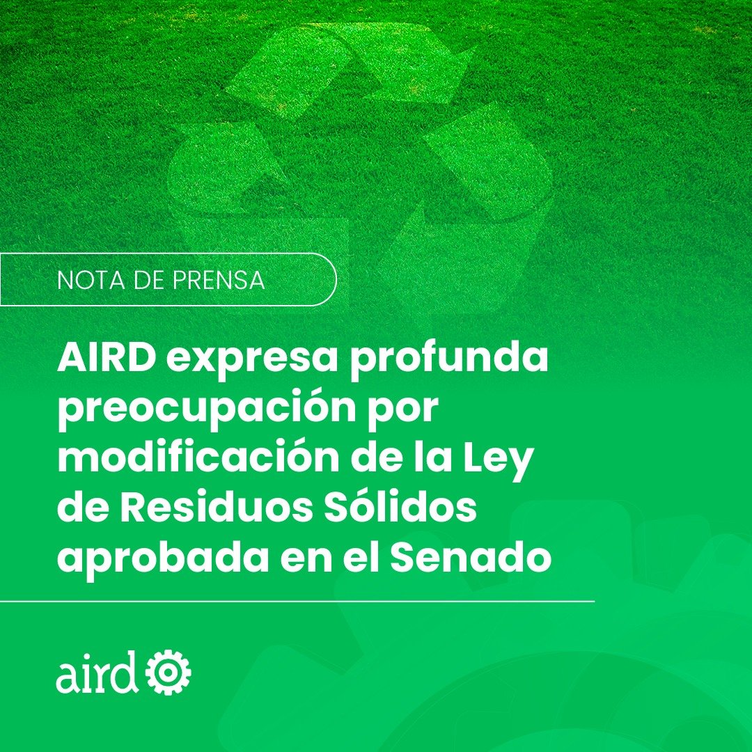 Manifestamos nuestra profunda preocupación por el contenido del Proyecto de Modificación de la Ley General de Gestión Integral y Coprocesamiento de Residuos Sólidos (Ley 225-20), aprobado esta semana por el Senado de la República.

Esta reforma se realizó sin la debida consulta