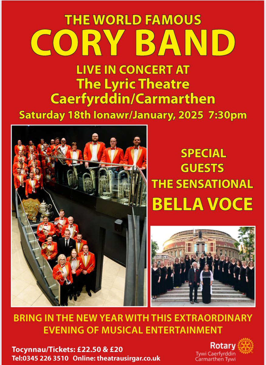 Great concert coming up in Carmarthen.