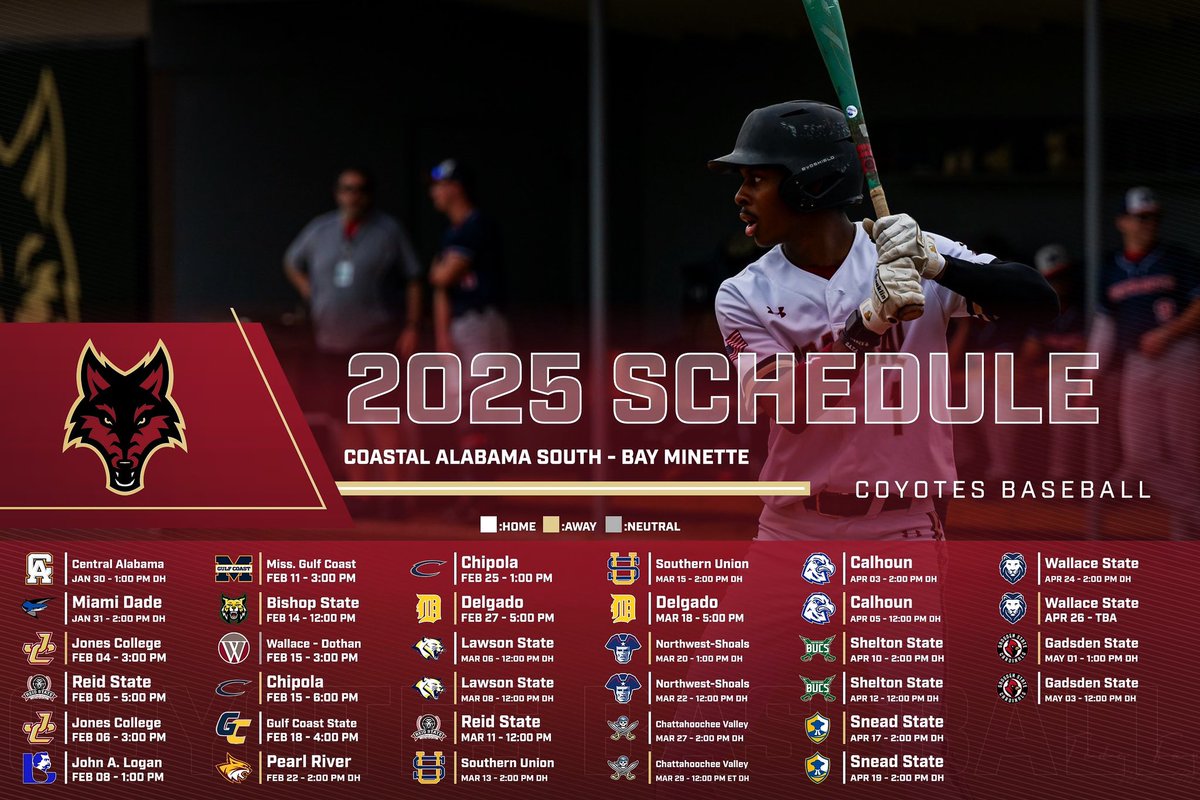 Coastal Alabama South Athletics (@coastalal_south) on Twitter photo ๐จ๐ฎ๐ฌ๐ฎ๐ฑ ๐ฆ๐๐๐๐๐จ๐๐ ๐ฅ๐๐๐๐๐ฆ๐๐จ
#๐๐ข๐ฌ๐ข๐ง๐๐ฆ | <a href="/CoastalAlaCC/">Coastal Alabama CC</a> <a href="/acccathletics/">ACCC</a> <a href="/CoyoteSouthBSB/">CA South Coyote Baseball</a> <a href="/dthead34/">Daniel Head</a> ๐จ๐ฎ๐ฌ๐ฎ๐ฑ ๐ฆ๐๐๐๐๐จ๐๐ ๐ฅ๐๐๐๐๐ฆ๐๐จ
#๐๐ข๐ฌ๐ข๐ง๐๐ฆ | <a href="/CoastalAlaCC/">Coastal Alabama CC</a> <a href="/acccathletics/">ACCC</a> <a href="/CoyoteSouthBSB/">CA South Coyote Baseball</a> <a href="/dthead34/">Daniel Head</a>