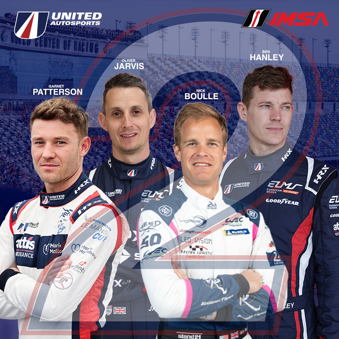 United Autosports (@unitedautosport) on Twitter photo DAYTONA NEWS: Introducing your #2 United Autosports USA drivers 🇺🇸
🏆Reigning IMSA WeatherTech SportsCar LMP2 Champion <a href="/nickboulle/">nickboulle</a>
🏆GT World Challenge Australia Pro/Am multi-race-winner <a href="/Garnetpatto29/">Garnet Patterson</a>
🏆2020 Daytona race winner <a href="/benhanley85/">ben Hanley</a>
🏆Daytona race winner and two-time DAYTONA NEWS: Introducing your #2 United Autosports USA drivers 🇺🇸
🏆Reigning IMSA WeatherTech SportsCar LMP2 Champion <a href="/nickboulle/">nickboulle</a>
🏆GT World Challenge Australia Pro/Am multi-race-winner <a href="/Garnetpatto29/">Garnet Patterson</a>
🏆2020 Daytona race winner <a href="/benhanley85/">ben Hanley</a>
🏆Daytona race winner and two-time
