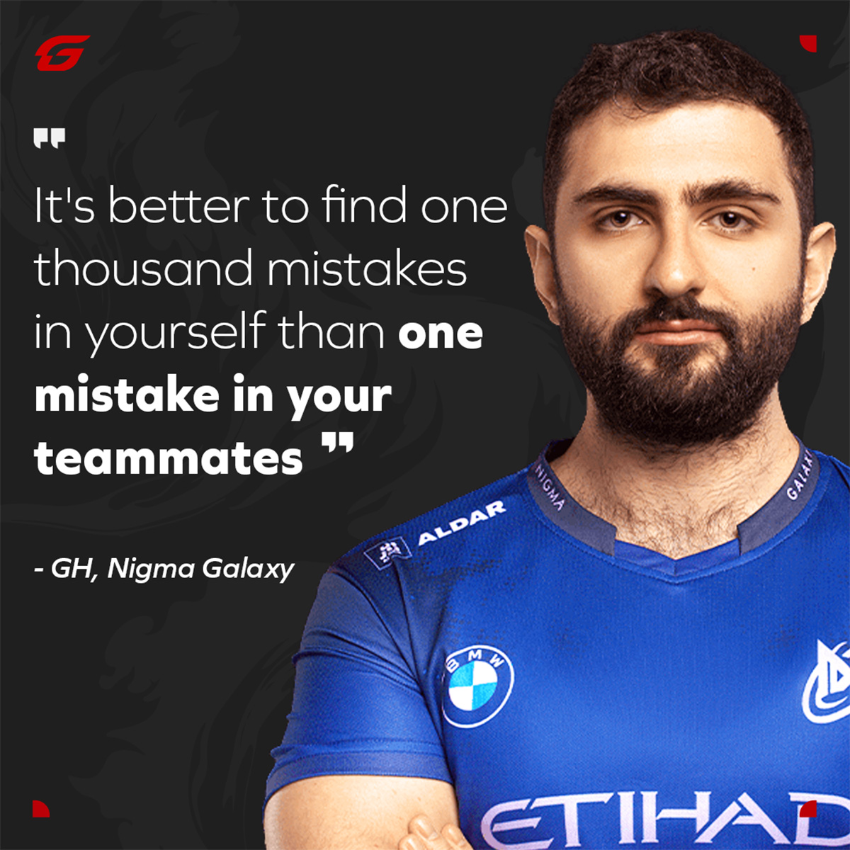 Wise words to live by, courtesy of <a href="/NigmaGh/">Maroun Merhej</a> 🫡

#Dota2