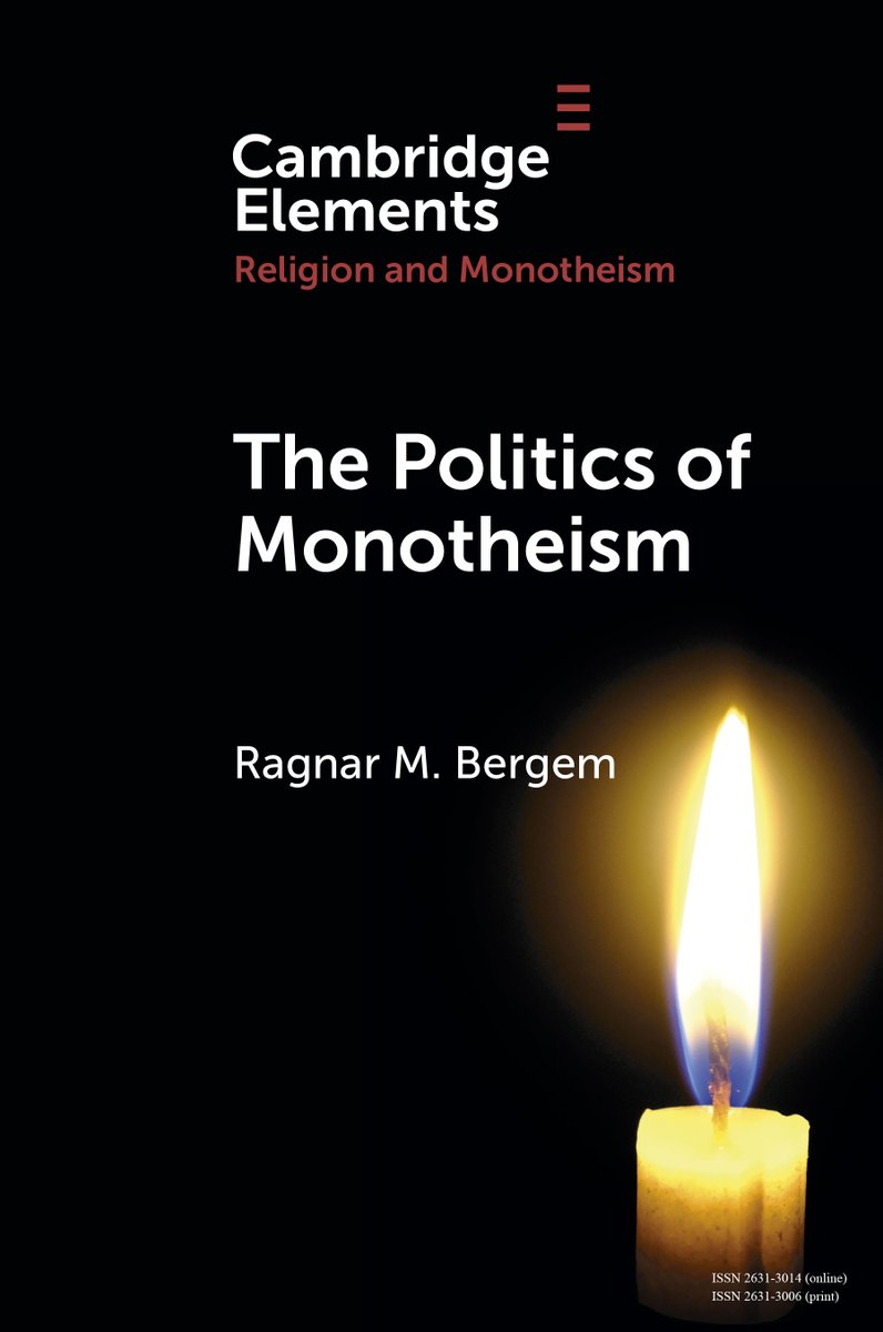 New Cambridge Element The Politics of Monotheism by Ragnar M. Bergem is now free to read for 4 weeks! 
cup.org/3C0VGN2
#cambridgeelements #religion