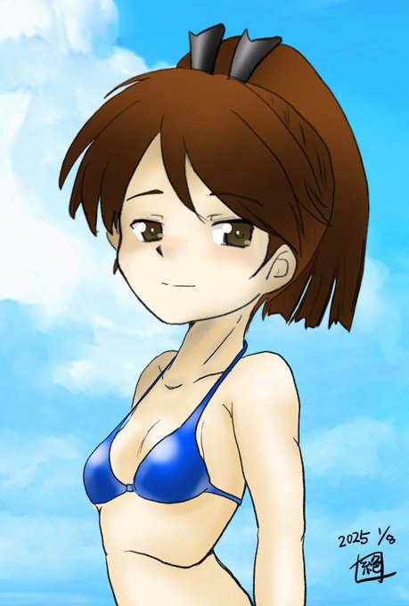 #艦これ版深夜の真剣お絵描き60分一本勝負
#艦これ版真剣お絵描き60分一本勝負_20250108
敷波さんという事で突然参戦
しかしワンドロ中々に厳しい…‼︎
ポーズ考えている時間がないよーー!
そんな訳でただの立ち絵ですいません…
でもワンドロでカラーお絵描き…出来たぞ…!!
#敷波 