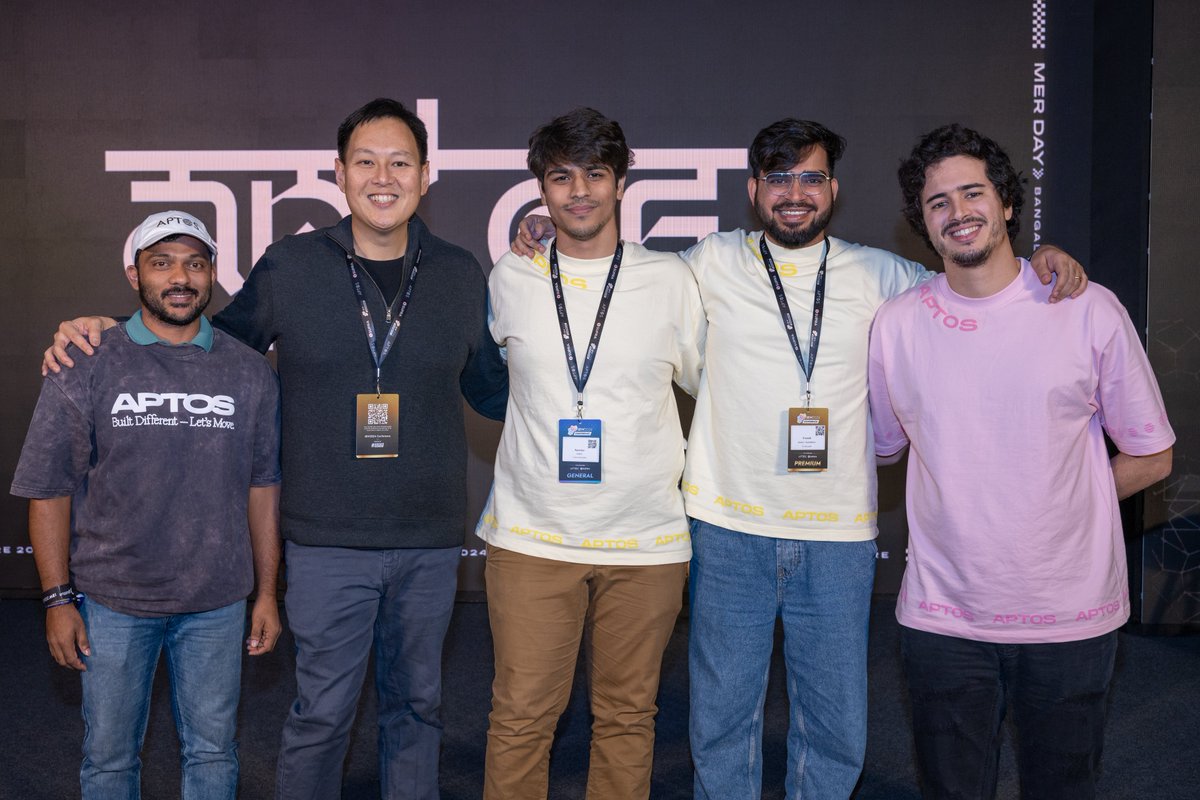 One month in, I'm excited to announce I've joined <a href="/Aptos/">Aptos</a> to lead community in India.

During this time, I got a chance to connect with some of the brightest minds at Aptos, including <a href="/AveryChing/">avery.apt 🇺🇸</a>, <a href="/BasharLazaar/">Bashar</a>, <a href="/HeisenRao/">Vinayak Rao</a> <a href="/mmchingonline/">michael.apt 🌐</a> <a href="/BrittSab/">Brittany Sabatier</a> and many more, huge plans for