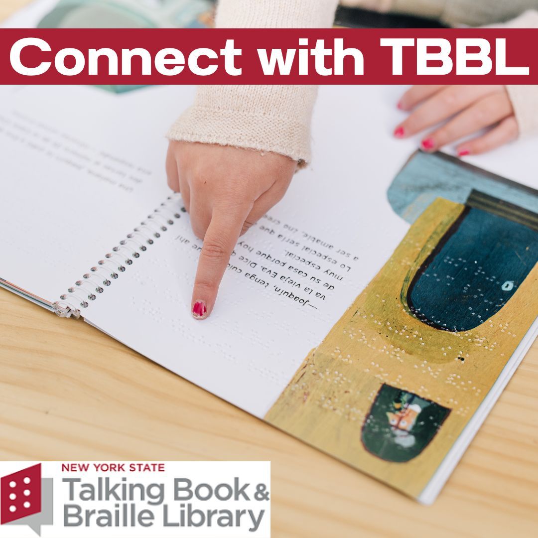The NYS Talking Book &amp; Braille Library (TBBL) is a free #LibraryService for eligible residents of upstate NY who are unable to use standard print materials due to a visual, physical, or reading disability.

For more info about TBBL services, please visit: buff.ly/3FogECy